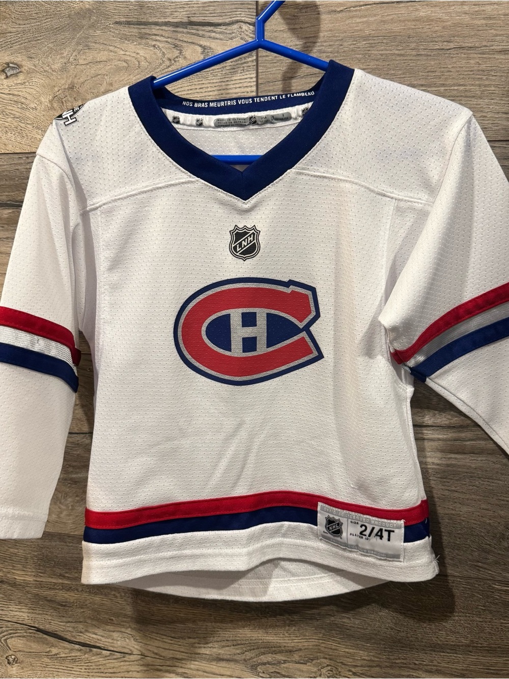NHL Montreal Canadiens White Red & Blue Kids Jersey